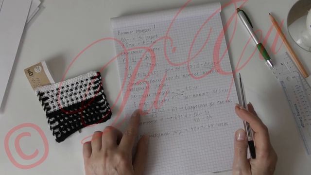 #123. Расчёт набора петель при вязании спицами носков следков и т.п.