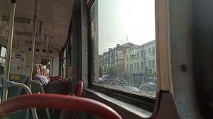 Красноярский трамвай! 71-605 (КТМ-5М3) б/н 244 маршрут 7 до конечной (21.08.2023)