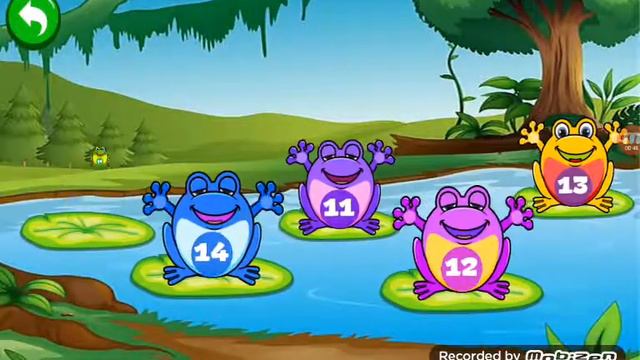 Learn colors.Colors frogs.Learn numbers. Учим английский язык смотреть онлайн