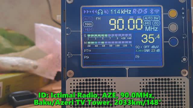 16.06.2024 12:02UTC, [Es], Ictimai Radio, Азербайджан, 90.0МГц, 2033км