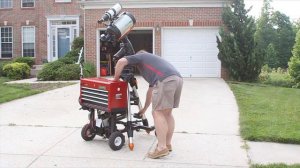 Telescope Cart setup in 45 seconds