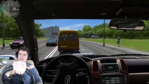 БАНДИТ ИЗ 90х НА КРУЗАКЕ 100 - КРУЗАК в CIty Car Driving + РУЛЬ
