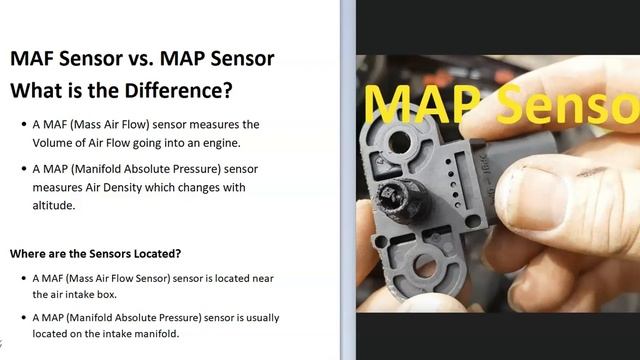 MAF Sensor vs. MAP Sensor What is the Difference? (In 2-Minutes)