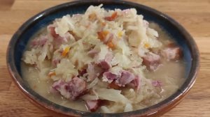 Копченая рулька по-латышски тушеная с квашенной капустой. Вариации рецептов Мульгикапсад или Бигос.