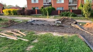 Автопарковка из щебня и гравия своими руками