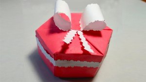 КАК СДЕЛАТЬ КОРОБКУ ДЛЯ ПОДАРКА СВОИМИ РУКАМИ НОВЫЙ СПОСОБ Нow to make a beautiful origami paper box