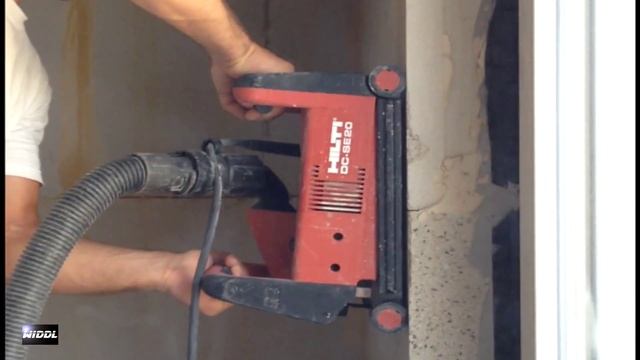 HILTI DC-SE20 HANDHELD DIAMOND SLITTER in hard calcareous sandstone