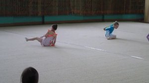 Выступление Валерии - художественная гимнастика,со скакалкой.