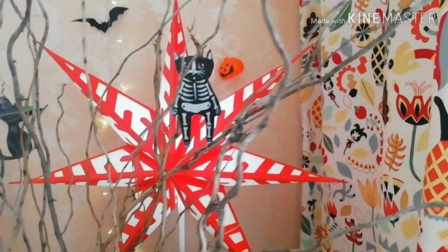 Последний день октября. Крутая конфетница, дерево с котами в доме. Поделки на Хелловен. смотреть онлайн