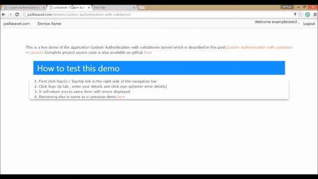 Custom Authentication (SignIn / SignUp) with validation  in Laravel || Just Laravel