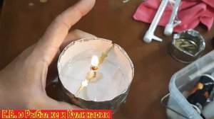 Как обогреть палатку на зимней рыбалке, делаем МИНИ ПЕЧЬ ИЗ КОНСЕРВНОЙ БАНКИ на лампадном масле.