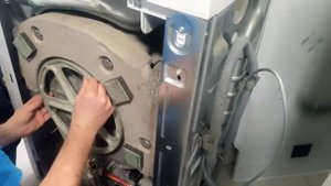 Как одеть ремень стиральной машины