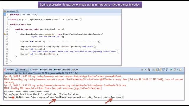 How to do Dependency Injection using Spring Expression Language SpEL(Annotation) | Spring Tutorial