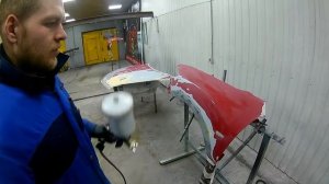 Ремонт и покраска MAZDA 6 - красный перламутр