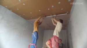 Шумоизоляция потолка плитами Изоплат (Isoplaat). IZOPLAT.RU