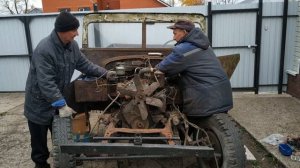 Газ-67. Запуск двигателя Газ-51