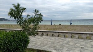 Абхазия  Гагра  Кипарисовая ракета и пляж  Осень 2021