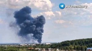 В Шебекино мощный пожар