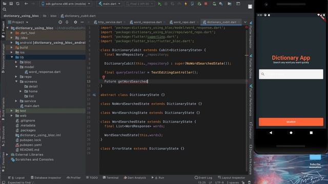 Flutter Bloc State Management With API Calling (Dictionary App) смотреть онлайн