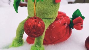 Гринч ворует новый год. Мягкая игрушка ручной работы, в смешанной технике. | The Grinch.