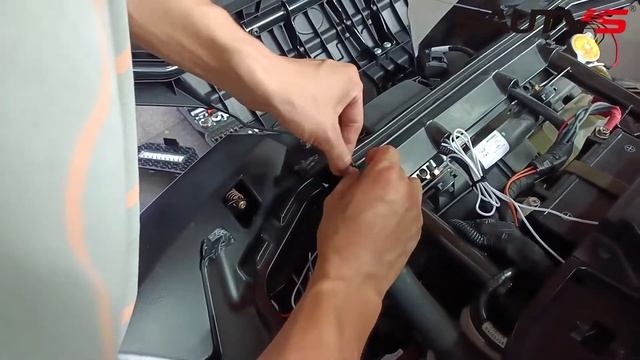 Installation of SAUTVS Front Mesh Grill with Light for Polaris Sportsman XP 1000 2017~2023 смотреть онлайн