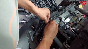 Installation of SAUTVS Front Mesh Grill with Light for Polaris Sportsman XP 1000 2017~2023