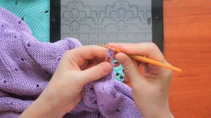 Вязание.Ажурная кайма крючком