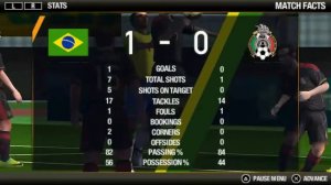 Match 1/8 Brazil vs Mexico - match prediction (FIFA12)