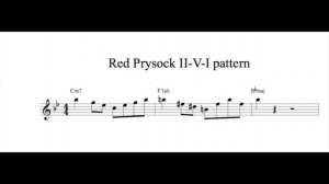 II-V-I lick by Red Prysock  pattern / (Eng /Ru sub)Tritone substitution pattern