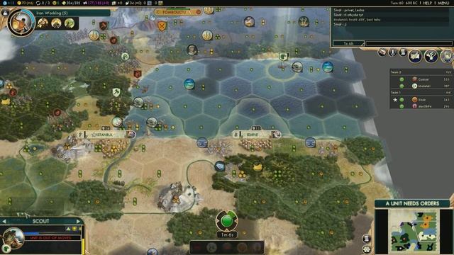 Командная игра 2х2: Турция, Эфиопия vs. Сонгай, Рим. Sid Meier's Civilization: Brave New World смотреть онлайн