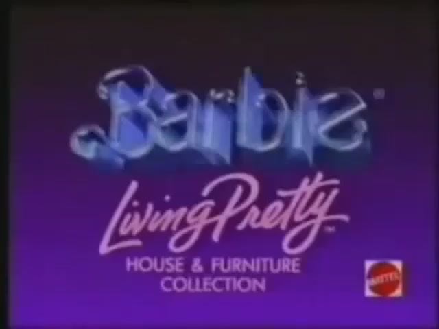 1987 Реклама куклы Барби Маттел Barbie Милая мебель для дома Living Pretty Home furnitures