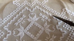 Хардангер. Моя первая салфетка.