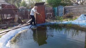 Пруд своими руками из бетона с биоплато. Как копал и бетонировал,хлорела. Торжественное  купание.