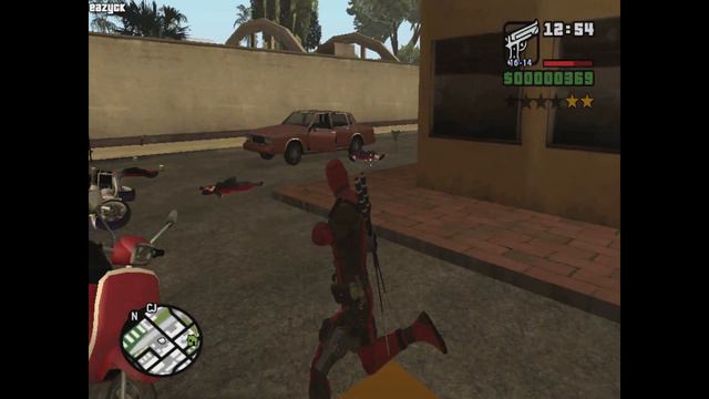 МОД НА ДЭДПУЛА В ГТА САН АНДРЕАС смотреть онлайн