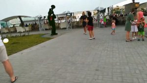 Ужин в парк-отеле Лазурный берег Анапа Джемете. Вечерняя сцена