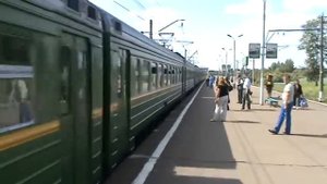 Электропоезд ЭР2Т-7123 платформа Истра