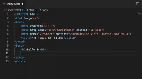 Курс HTML/CSS Advanced | Базовые HTML теги