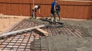 Строительство фундамент плиты под беседку