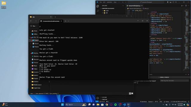 Backend Portfolio: Blackjack Game смотреть онлайн
