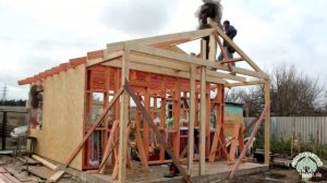 Строительство небольшого дачного домика по каркасной технологии