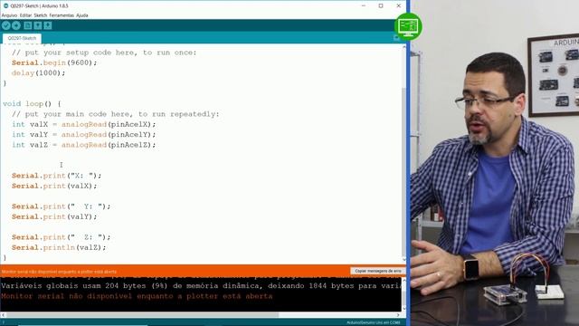 Aprenda a Usar o Monitor Serial Gráfico do Arduino - Aula 18 смотреть онлайн