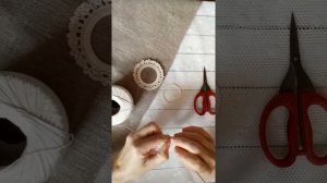 Handmade crochet frame pattern.   Рамочка крючком. Скрап декор