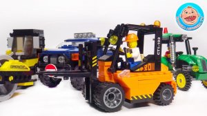 Рабочие Машины - Зачем они нужны? - Трактор, пикап, каток, погрузчик.