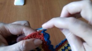 Красивая и очень простая обвязка изделия крючком // Crocheted blanket binding.