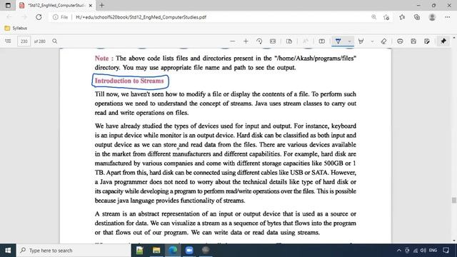 [class #53] Chapter11 #part2 Stream class in Java | GSEB Computer | HSC GSEB board смотреть онлайн