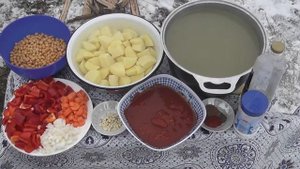 БОЗБАШ В КАЗАНЕ на костре