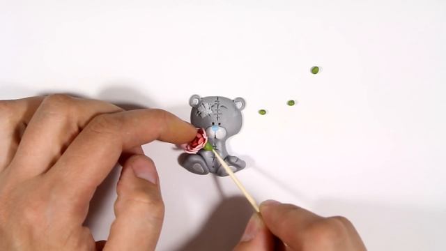 Мастер-класс: Брошка Teddy из полимерной глины FIMO/polymer clay tutorial