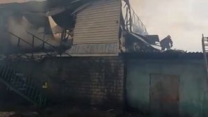 Крупный пожар в Слюдянке