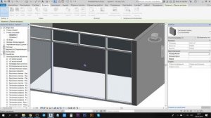 Как вставить дверь в витраж в Revit ?