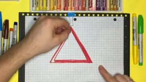 Как нарисовать Дорожный Знак Пересечение Со Второстепенной дорогой|Рисование для детей